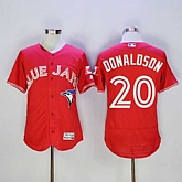Toronto Blue Jays #20 Josh Donaldson Red 2016 Flexbase Collection Canada Day Stitched Jersey,baseball caps,new era cap wholesale,wholesale hats